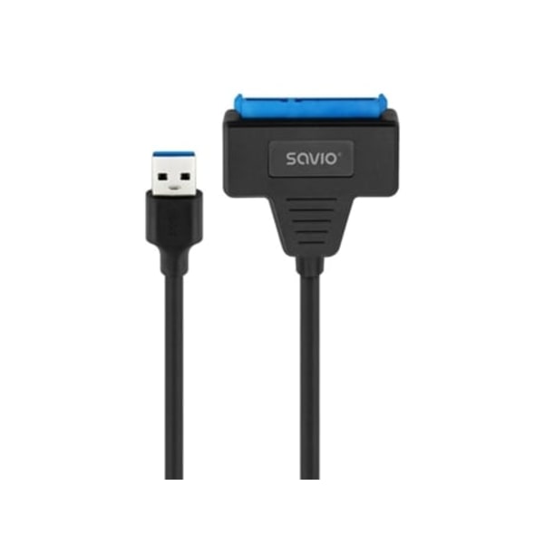 SAVIO AK-68 Sort USB til SATA Harddisk Adapter