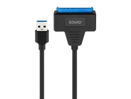 SAVIO AK-68 Svart USB till SATA Hårddiskadapter