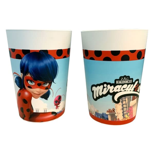 Miraculous Ladybug Plastikkopsæt, 2-pak 230 ml, Børnekop