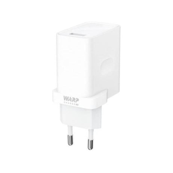 OnePlus 6A USB-strømadapter, hvit