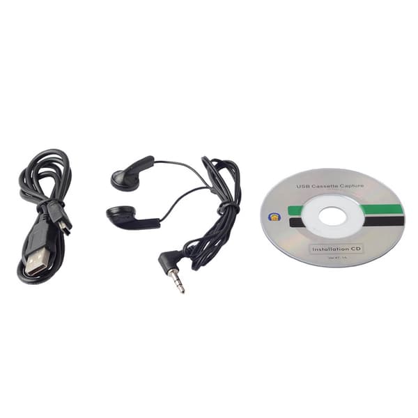 Retro lydkonverterer med kassett til MP3-konvertering Black/White 42.5x24x32.5