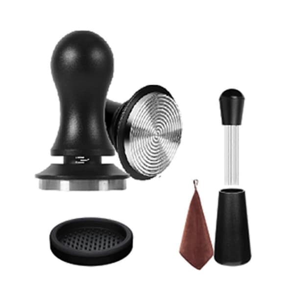 Sæt med 5 espressokaffe-tilbehør, espressokaffe-tamper, 51 mm Aquaforge