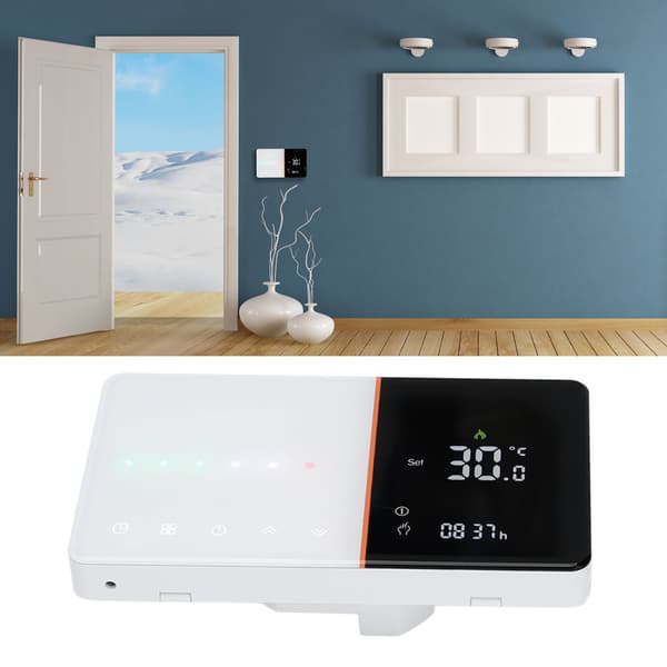 Programmerbar LCD-termostat til kedel, AC 95-240V, husholdning, miljøvenlig