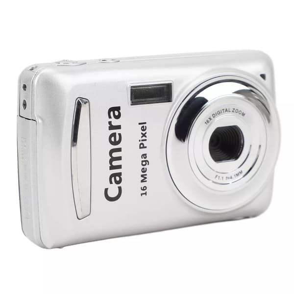16x optisk zoom digitalkamera, 16MP, 2,4\" LCD, sort, kompakt peg-og-skyd Black child