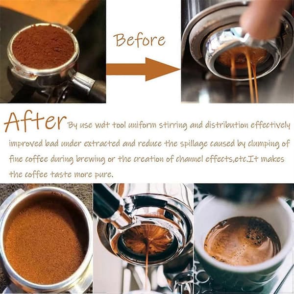Solide nåle til espressokaffedispensering, kaffemikser tilbehør, rent aluminium Aquaforge