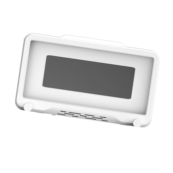 Vanntett dusjtelefonholder, 360° roterbar, borefri veggmontering, hvit