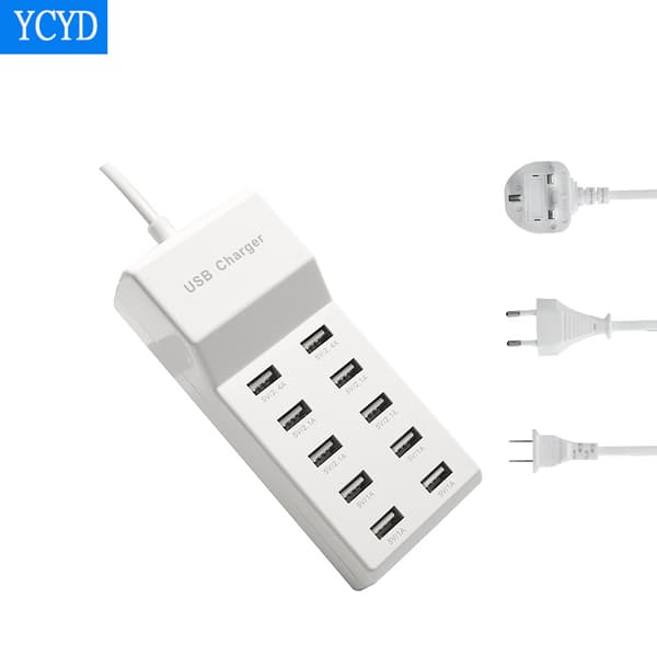 USB-oplader til telefoner og tablets Ceramic White