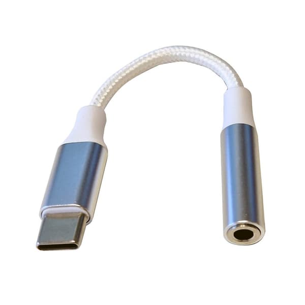 USB-C til 3,5 mm lydadapter, stereo, HiFi-lydkvalitet til hovedtelefoner
