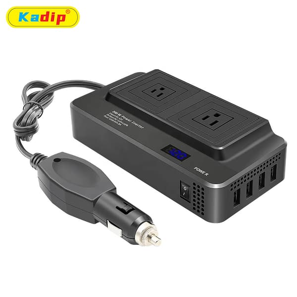 200W Bilstrømomformer, 12V til 110V Strømomformer US Plug110V