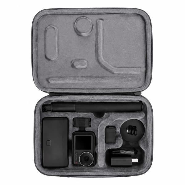Sunnylife-etui for DJI Osmo Action 5 Pro/4/3, Adventure Combo, hardt skall, grå