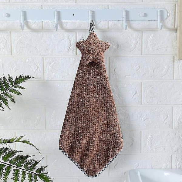 Håndklær til badet, absorberende mikrofiber for håndtørking coffee
