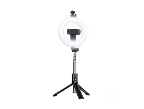 Selfie Stick Ring Stativ LED XO Bluetooth Svart