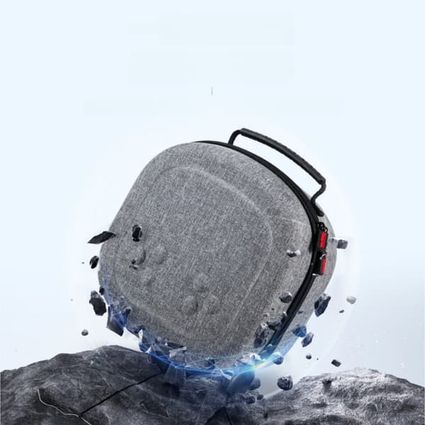 VR-headsetfodral kompatibelt med Meta Quest 3S/3/2 & Vision Pro, grå, hårt skal, bärbart
