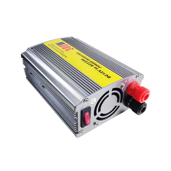 300W Bilstrømomformer, 12V til 220V Strømomformer Silver 300W/220VUniversal Plug