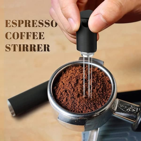 Espresso Kaffe Rører WDT Espresso Tilbehør Nål Bærbar Kaffedispenser Sølv Aquaforge