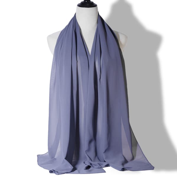 Dames Pearl Chiffon Bubble Tørklæde, Kongeblå, Langt Hættetørklæde, 70x175cm, Solbeskyttelse til alle fire årstider