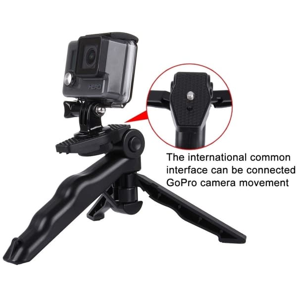 Bærbart stativ for GoPro, kompakt kamerastativ, ABS, håndholdt