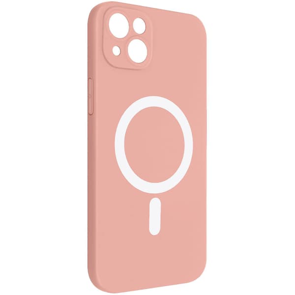 MagSafe cover til iPhone 14 Plus Blød Touch Mat Hævede Kanter Rose Rose clair