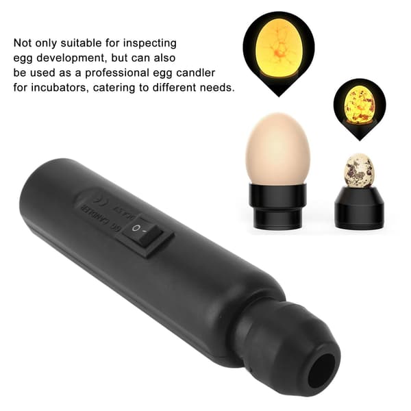 USB oppladbar egglyser, mykt kaldt lys, eggklekketesterlampe for vitenskapelig eksperiment