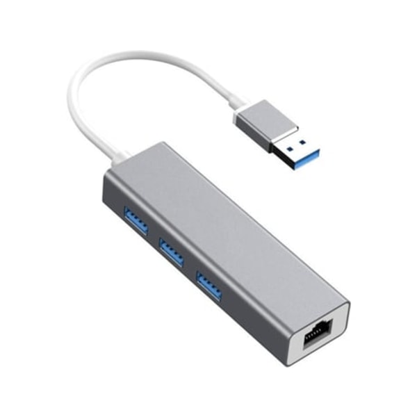 Adaptor Type-C til RJ45 Netværkskort HUB (100 m - Grå)