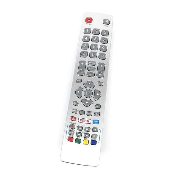 Ersättningsfjärrkontroll för Sharp Smart LED TV Controle silver