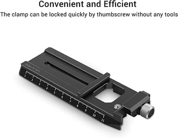 Sort Quick Release Pladeadapter til DSLR-kamera