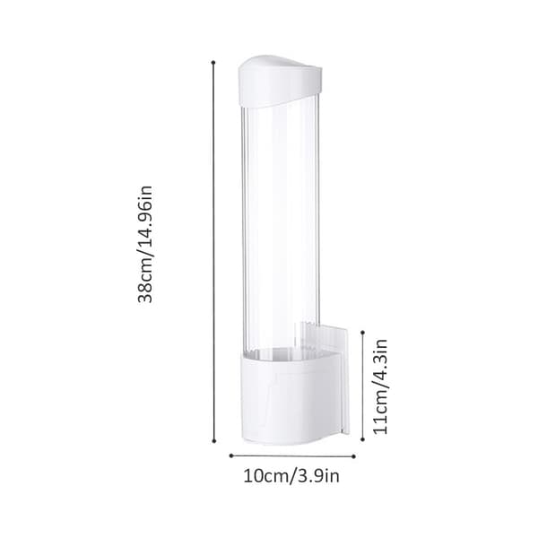 Engangs papirkoppholder, støvfri dispenser, automatisk vannkoppholder