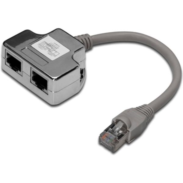 DIGITUS CAT 5e -sovitin, 2x CAT 5e