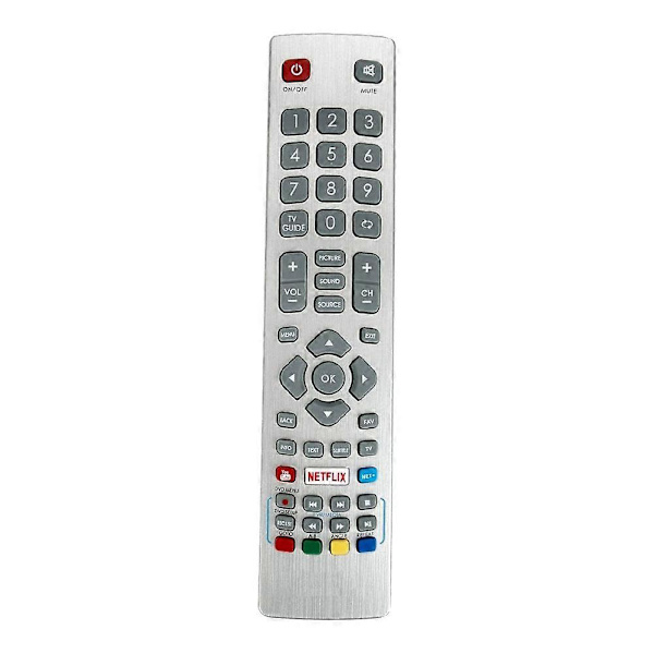 Erstatningsfjernkontroll for Sharp Smart LED TV Controle silver