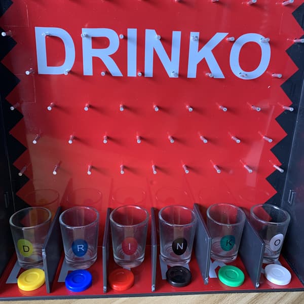 Drop Piece Drickspelställ för Barfest Bordslek Festspel