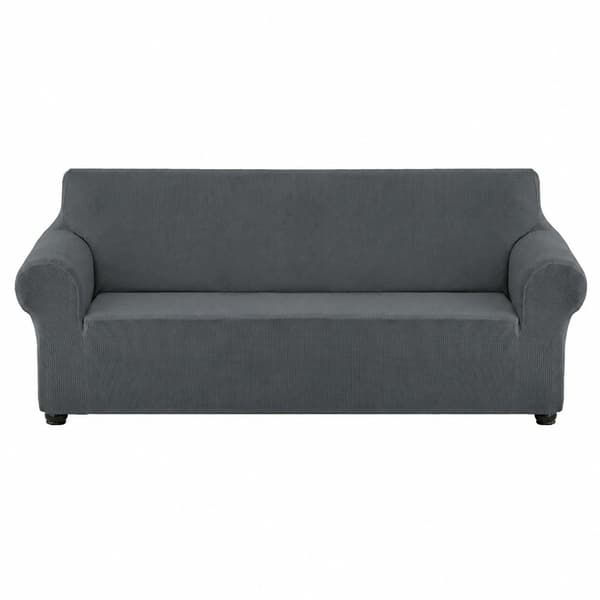XXL Stretch Sofatrekk, Vanntett Sklisikkert Skum, Grå 240-280 cm