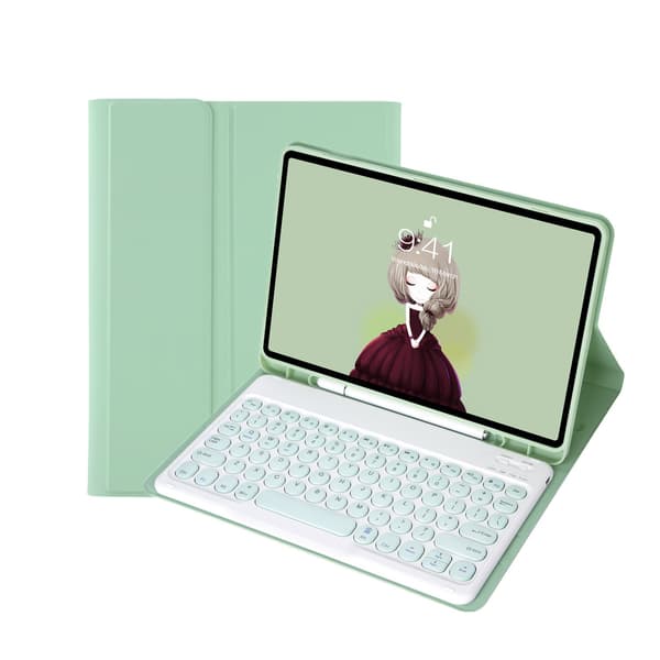 Bluetooth-tangentbordsfodral kompatibelt med Samsung Galaxy Tab S10 Lite 10.9\" green