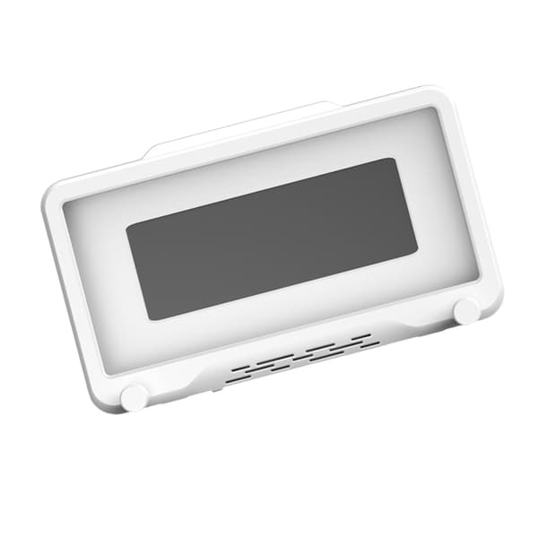 Vanntett dusjtelefonholder, 360° roterbar, borefri veggmontering, hvit