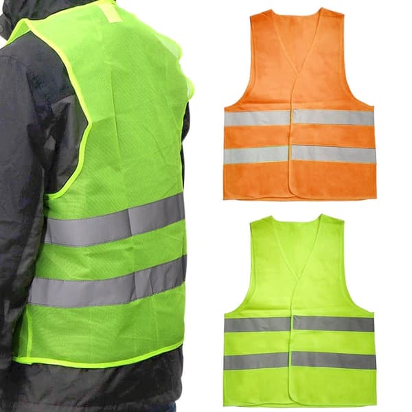 Reflekterende vest for barn og voksne, oransje, høy synlighet, polyester, utendørs turgåing løping Kids - Orange