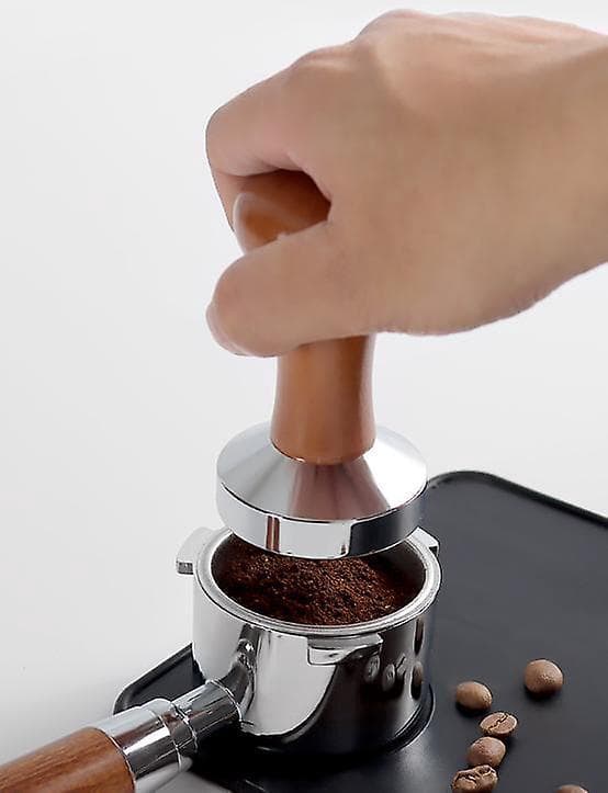 Mørkebrun Kaffestopper i Rustfrit Stål til Aquaforge Barista Espressomaskine