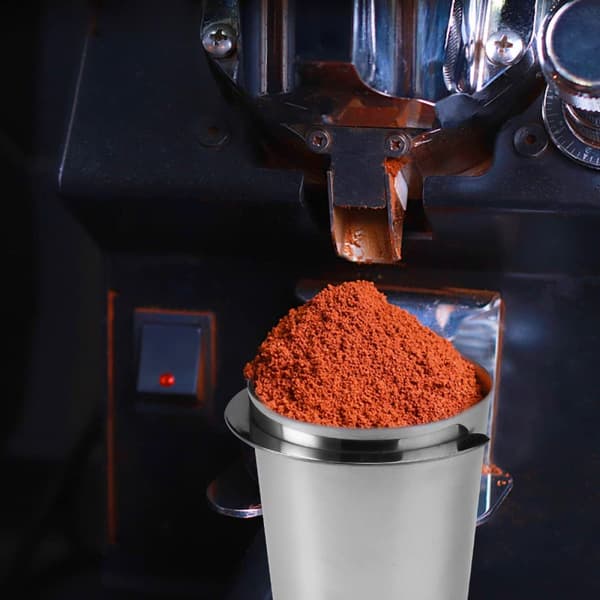 Espressomaskine Tilbehør, Pulverføder med Målekop og Non-stick Belægning Minimerer Spild til Aquaforge