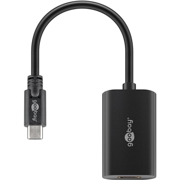 USB-C till HDMI adapter, 60Hz, 0,2m, 38532 Goobay svart 20 cm