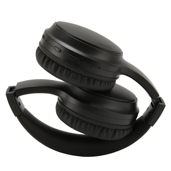 Bluetooth-hovedtelefon Aktiv støjreducerende Dobbelt afspilningstilstand Sammenfoldelig trådløst headset til Travel Office Sort