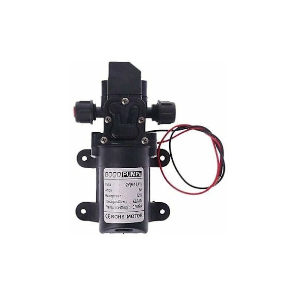 12V DC High Pressure 6L/min Water Pump for RV - 130FT Reach