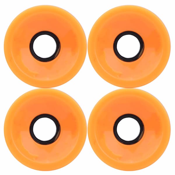 4 STK/Sæt Skateboard Høj Elastisk Farverig PU Hjul Tilbehør til De Fleste Skateboards Orange