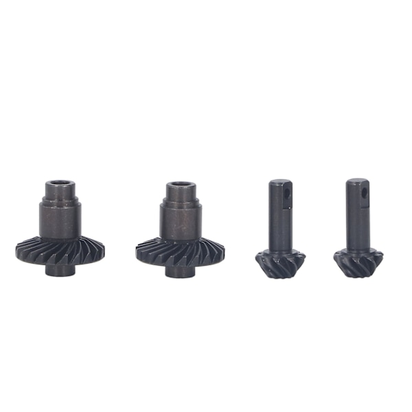 2 Par Stål Helical Växelsats Stål Svart RC Främre Bakre Axlar Ståldrev för TRX4M 1/18 RC Crawler Bil Främre Bakre Axel 10 24T