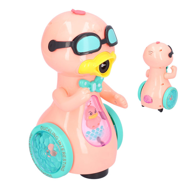 Barns elektriska bubbelmaskin automatisk bubbelmaskin Cartoon Duck Bubble Blower med ljus