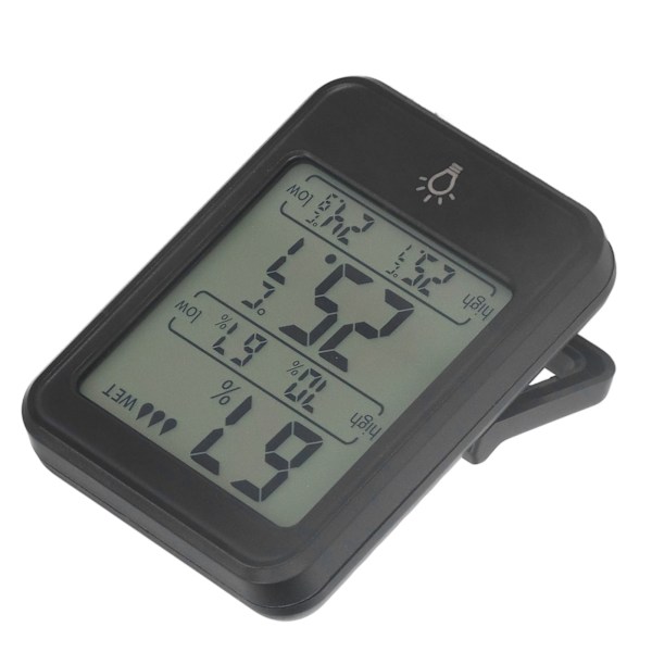 Digital termometer hygrometer professionell elektronisk fuktighetstemperaturmätare med LCD-display för inomhus utomhus