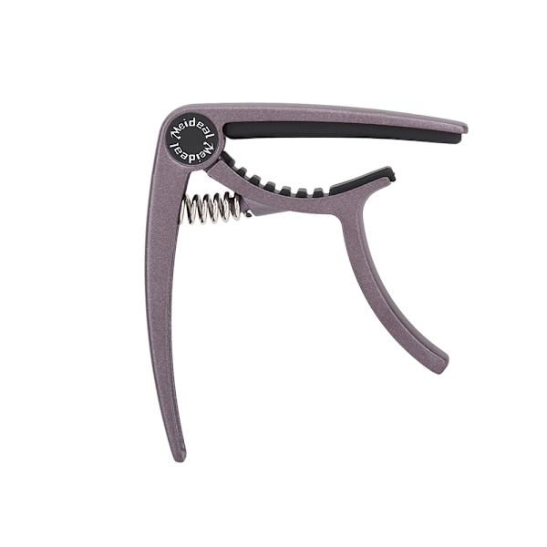 Enkelhånds Quick Change Metal Guitar Capo Clamp for folkeakustiske gitarer mørkebrun