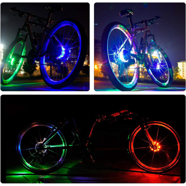 Vanntett USB oppladbare LED-sykkelhjullys - Upcycle Cycling Hub Light