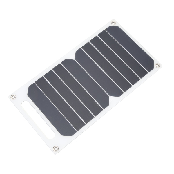 Solpanel 10W Monokristallin Silicon IP65 Vattentät Slim Bärbar Solpanelsladdare med Karbinhake Sugkopp