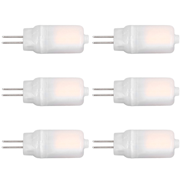 6 kpl G4 LED-lamppua 12V 360° Luminesenssi 360° Lämmönpoisto Alhainen Virrankulutus Yleinen Vakiopinta Lamput 3WWarm White