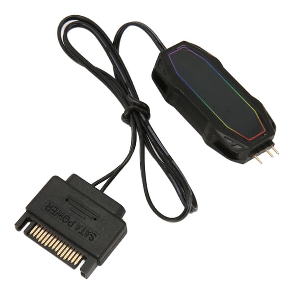 ARGB Controller 5V 3Pin SATA Power Itsesäätyvä nopeus Kirkkaus Mini ARGB PC Fans Controller