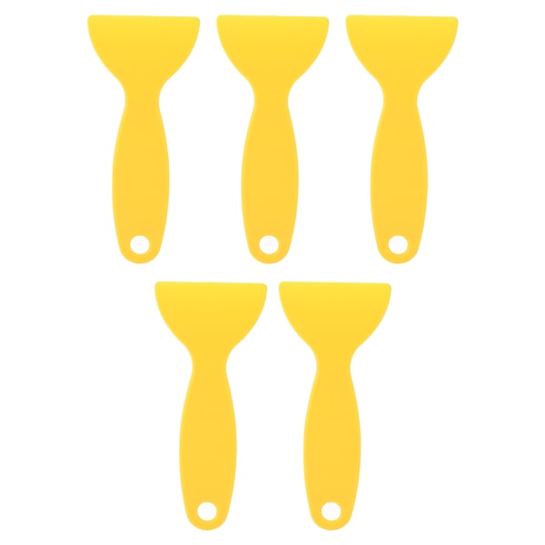 5 st 3D-skrivarspatel flexibel plast 3D-utskriftsskrapa för borttagning av harts för WANHAO D8 för ANYCUBIC för Nova Yellow