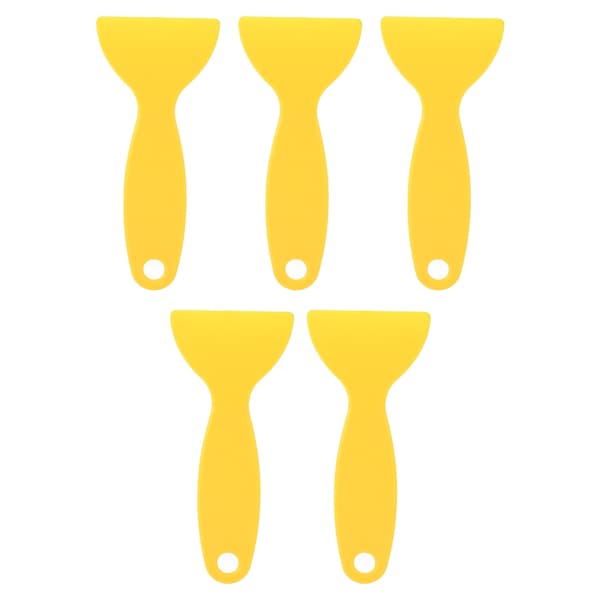 5 stk. 3D-printer spatel fleksibel plast 3D-print harpiksfjernelsesskraber til WANHAO D8 til ANYCUBIC til Nova Gul